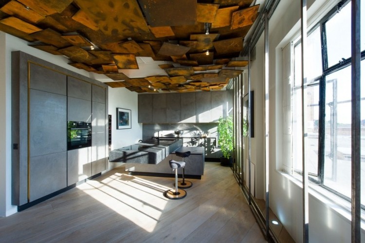 Plafond design: 90 idées merveilleuses pour votre intérieur! Désign cuisine Design