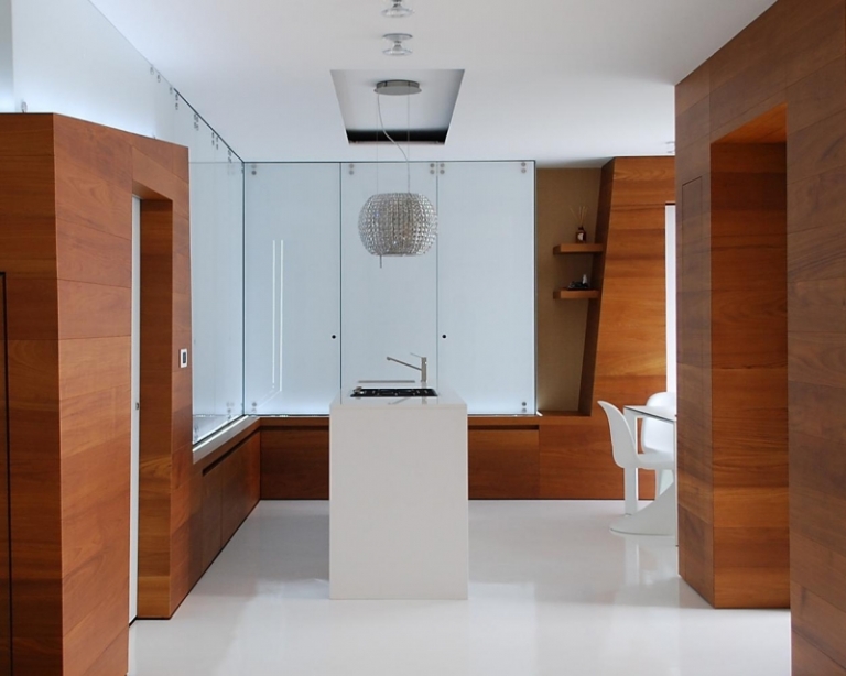 hotte-decorative-design-suspendue-verre-îlot-central-blanc-armoires-bois2