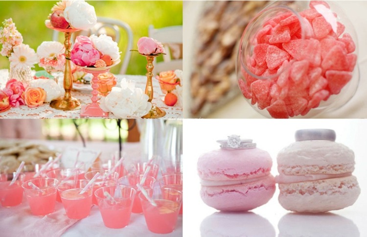 idees-decoration-mariage-bougeoirs-décorés-fleurs-cocktails-couers-gélatine-macarons