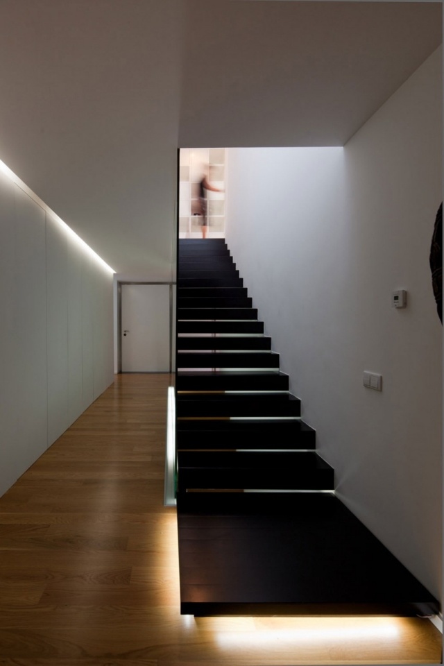 idée-escalier-droit-intérieur-noir-design-minimaliste
