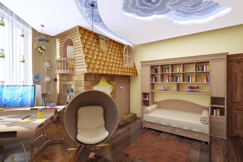 Intérieur design – salon, chambre à coucher et salle de bains Chambre Damis Créatif