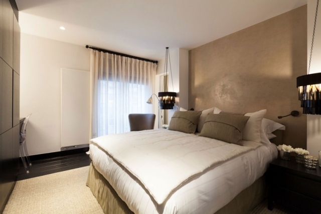 luminaire-moderne-lustres-noirs-vintage-spots-led-chambre-coucher luminaire moderne