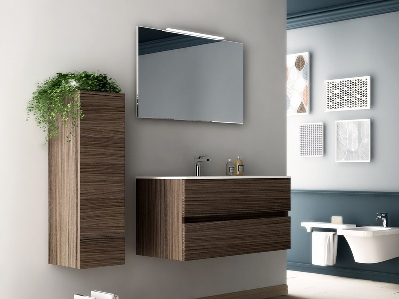 meuble salle de bain en bois -meuble-colonne-meuble-sous-vasque-FLAT-Hidra Ceramica