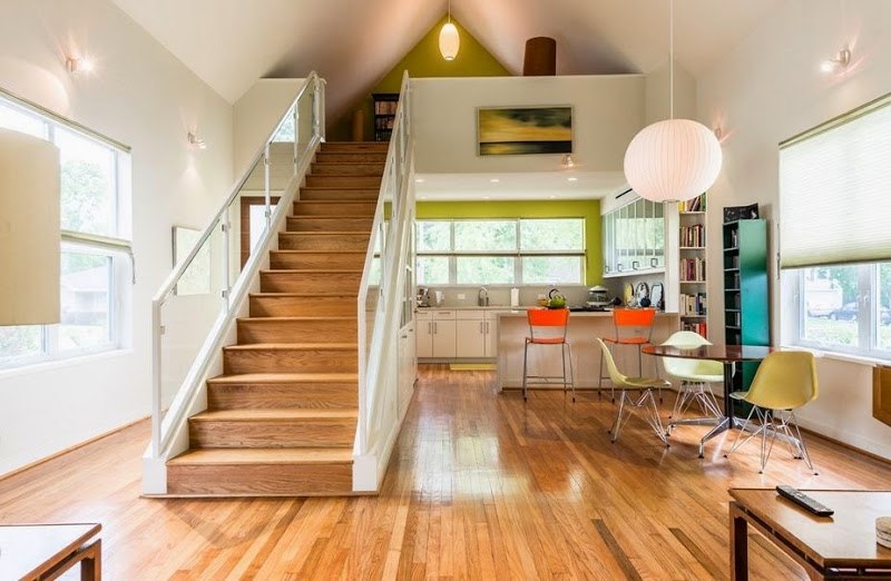 Escalier droit et escalier tournant en 100 designs superbes Bureau Escalier inspiration