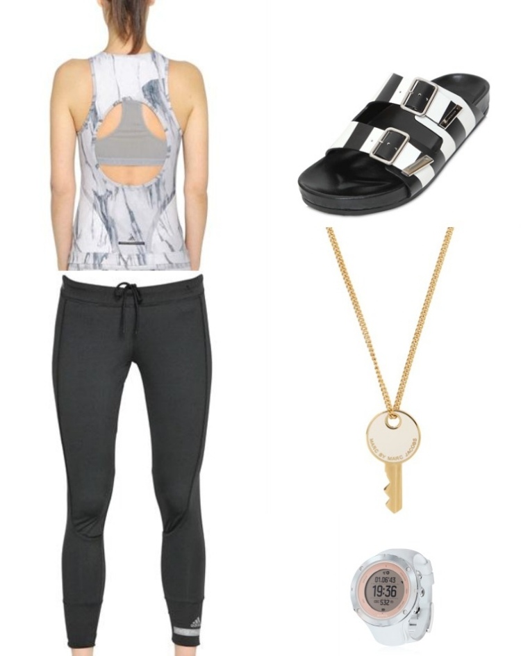 mode-été-2015-legging-top-sandales-pendentif-clé-montre