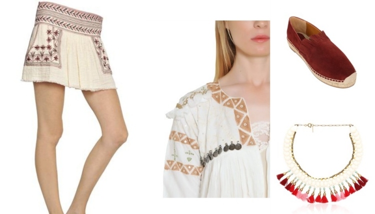 mode-été-2015-mini-jupe-chemise-fluide-collier-espadrilles