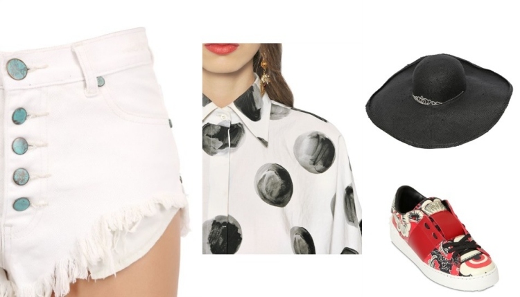 mode-été-2015-shorts-jean-chemise-ois-chapeau-chaussures-femme