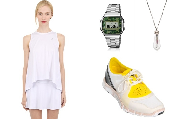 mode-été-2015-sneakers-pendentf-ensemble-femme-blanc-montre mode été 2015