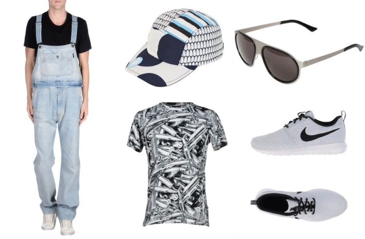 mode-été-2015-t-shirt-casquette-combinaison-homme-denim mode été 2015
