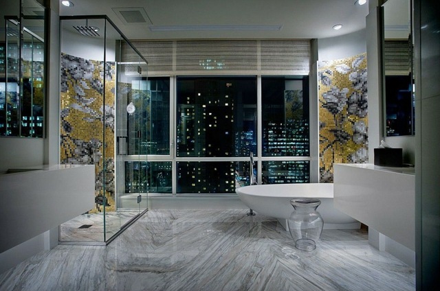 mosaique-décorative-sol-marbre-gris-salle-bains-luxe