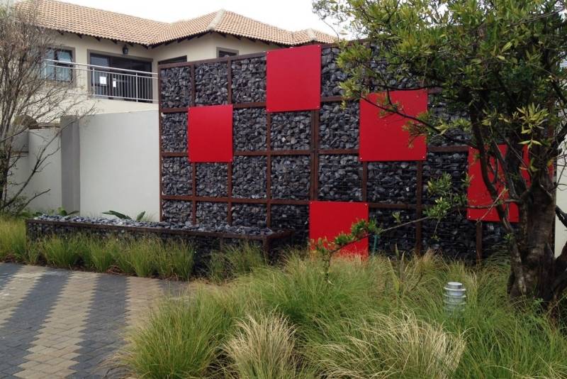 Mur et clôture gabion: idées pour le jardin en 31 photos! Clôture Lame idées