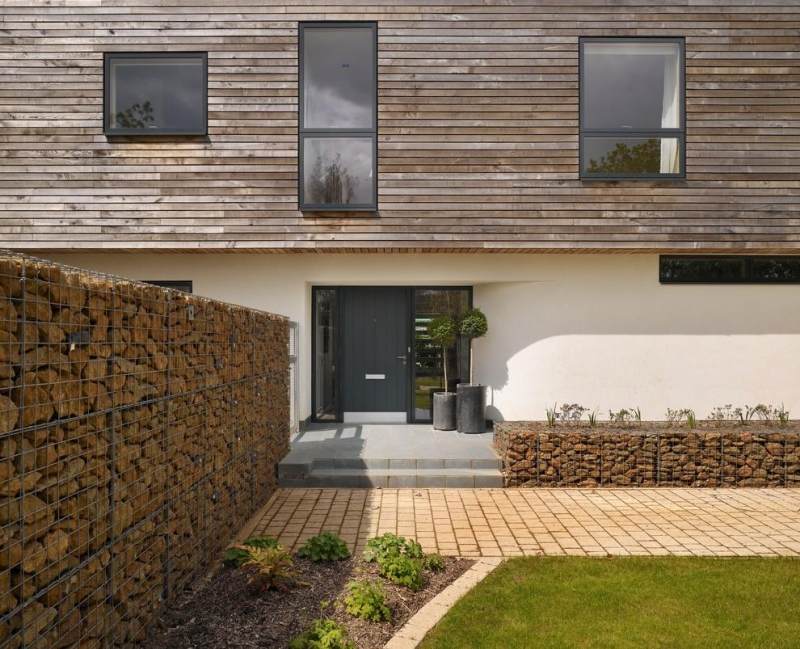 Mur et clôture gabion: idées pour le jardin en 31 photos! Clôture Lame idées