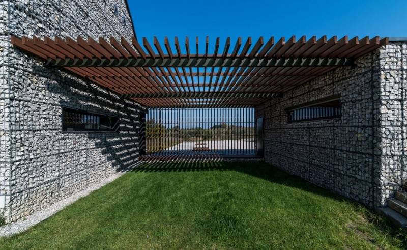 Mur et clôture gabion: idées pour le jardin en 31 photos! Clôture Lame idées