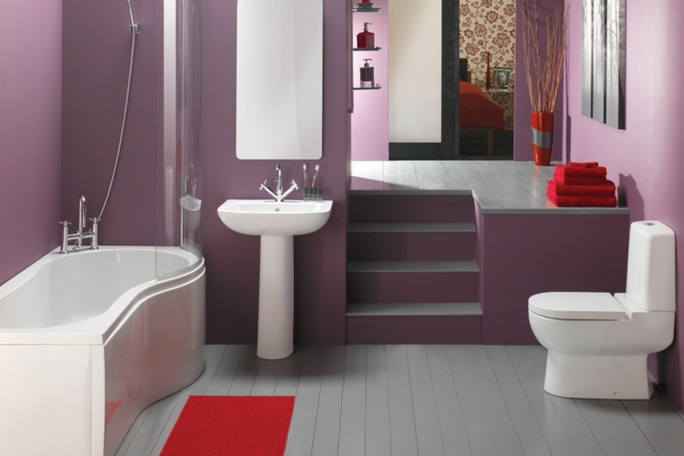 Peinture salle de bain 2015 en 30 idées de couleurs tendance