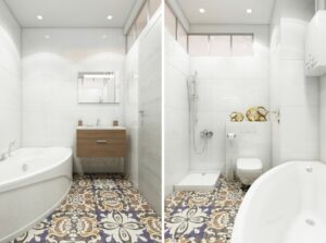 petite-salle-bains-agrandir-carrealge-sol-motifs-floraux-carreaux-blancs-grand-format