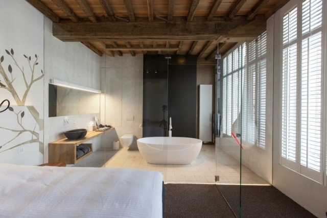 plafond-design-francaise-baignoire-poser-ovale-chambre-coucher