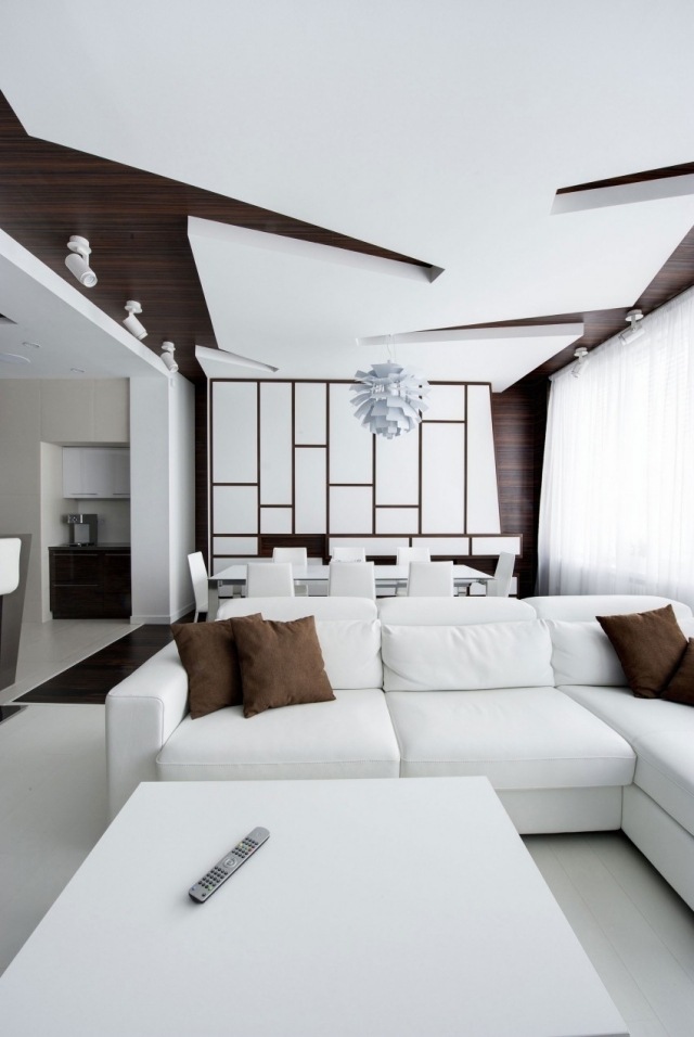 plafond-design-salon-canape-droit-coussins-armoires-rangement-suspension