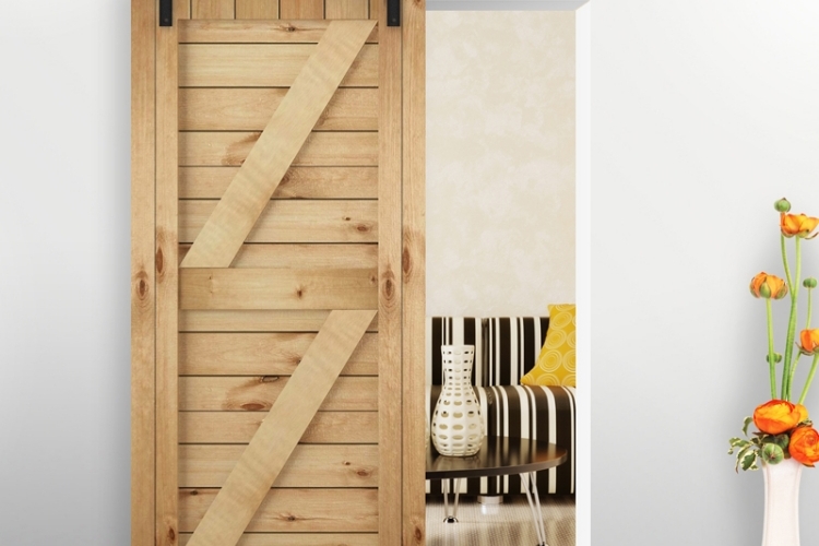Porte coulissante grange- 35 idées pour la chambre rustique