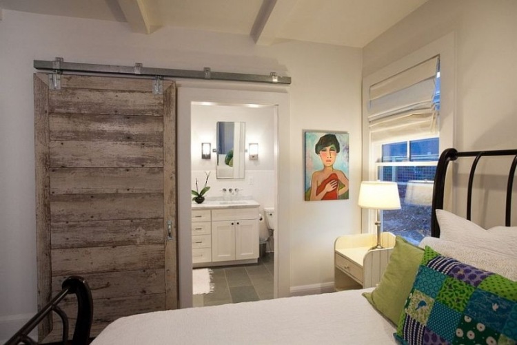 Porte coulissante grange- 35 idées pour la chambre rustique Porte coulissante grange- 35 idées pour la chambre rustique
