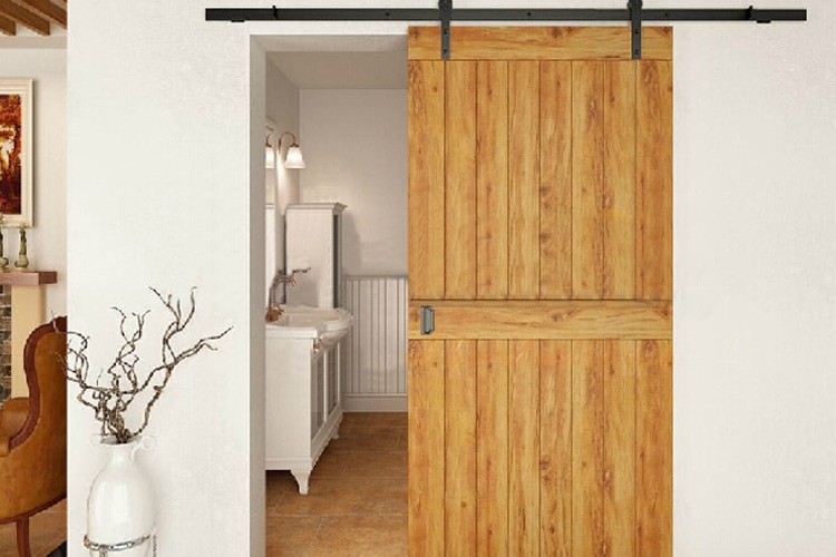 Porte coulissante grange- 35 idées pour la chambre rustique