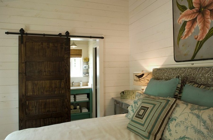 Porte coulissante grange- 35 idées pour la chambre rustique Porte coulissante grange- 35 idées pour la chambre rustique