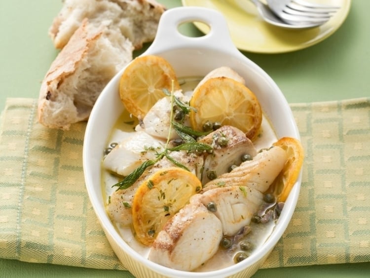 recette-entrée-été-filet-poisson-câpres-citrons-four