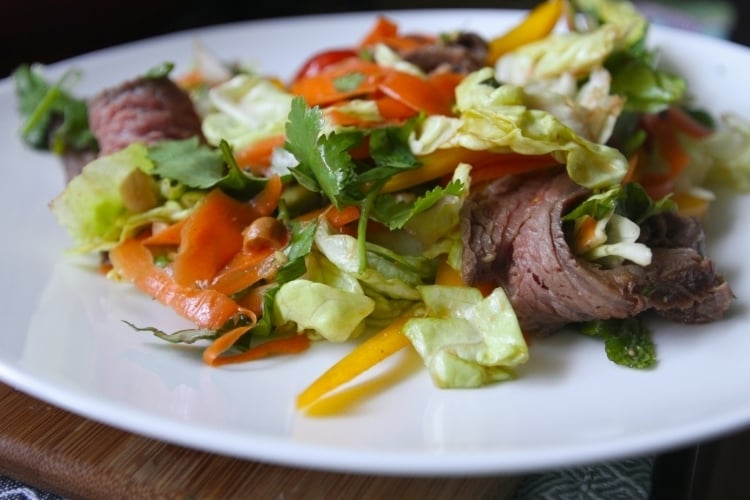 recette-salade-été-viande-boeuf-chou-blanc-carottes-coriandre