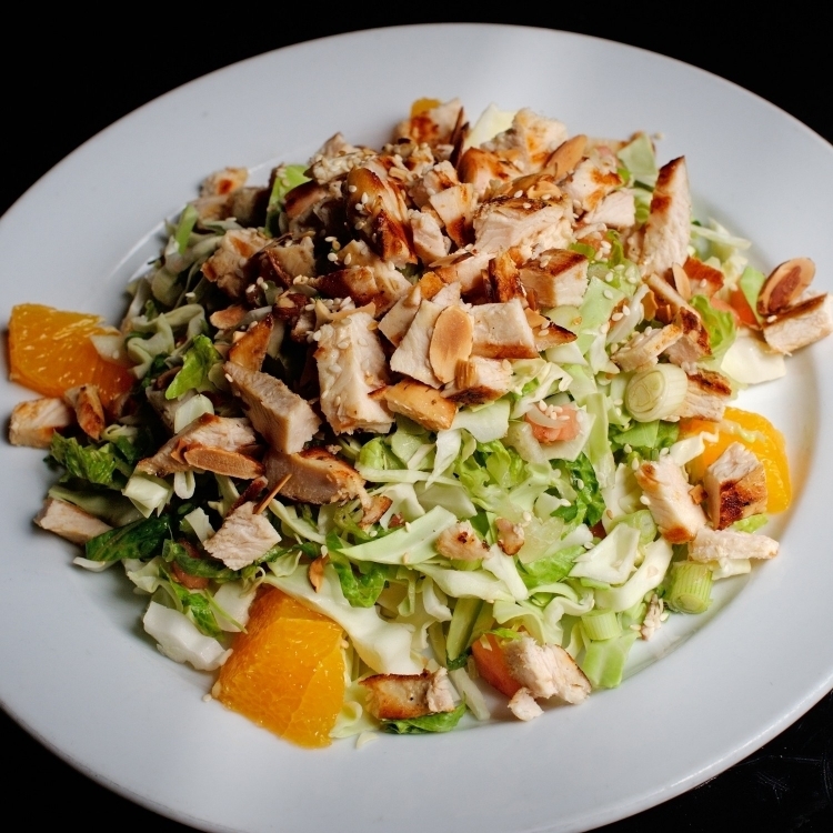 recettes de salades été-poulet-chou-blanc-orange-sésame