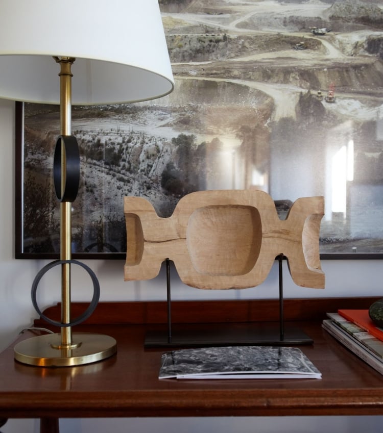 sculpture contemporaine bois design intérieur-Robert-Stilin