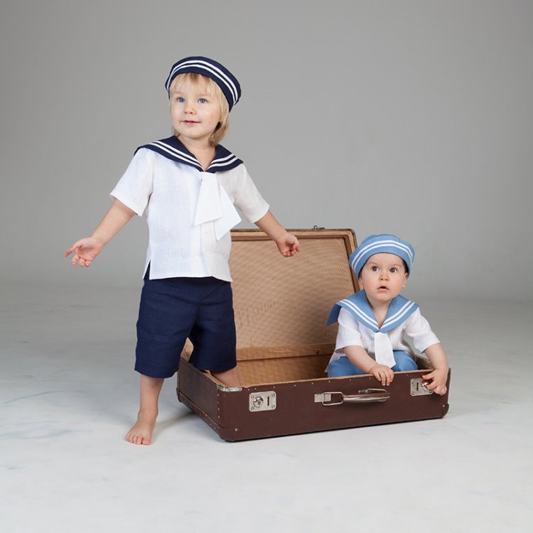 vetements-bebe-garcon-chapeau-chemise-pantalon-ensemble-marin vêtements bébé garçon
