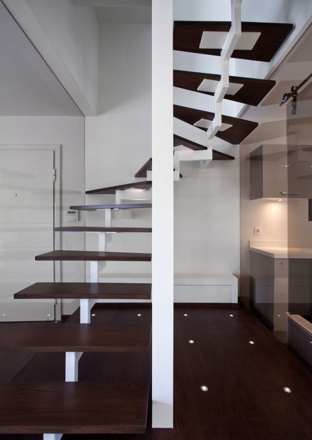 Escalier design moderne 79 idées en bois, béton, métal, verre Créatif Escalier Loft