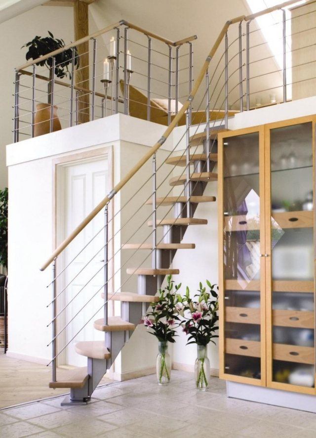 Escalier design moderne 79 idées en bois, béton, métal, verre Escalier idées Industriel