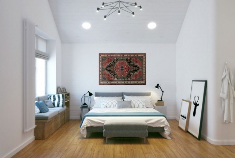 amenagement-chambre-adulte-moderne-deco-murale-lampe-poser-petit-lit