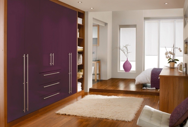 Couleur aubergine et à quoi l'associer dans chaque pièce? Les couleurs qui mètres dans une chambre sur les quatre murs
