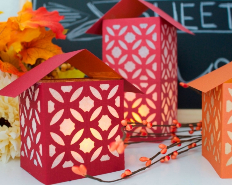 bricolage-facile-idee-deco-maison-lanterne-maison-orange-rose