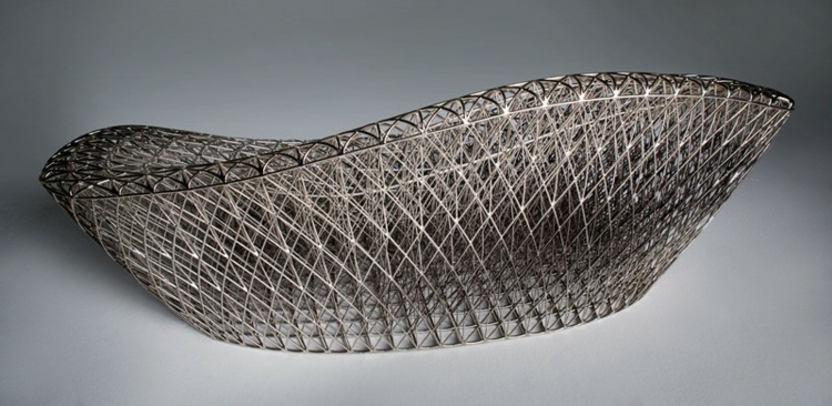 canapé impression-3D Janne Kyttanen grille métallique