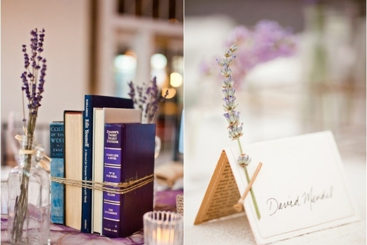 Lavande officinale- 55 décorations de table mariage réussies
