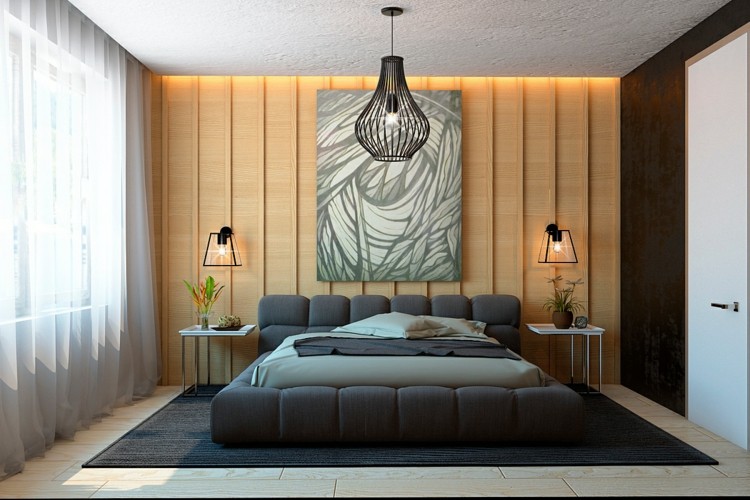 Lambris mural design et panneaux déco en lamelles de bois