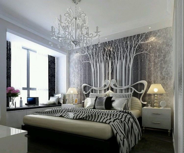 Chambre moderne en 99 idées de meubles et décoration Lustres désign Papier