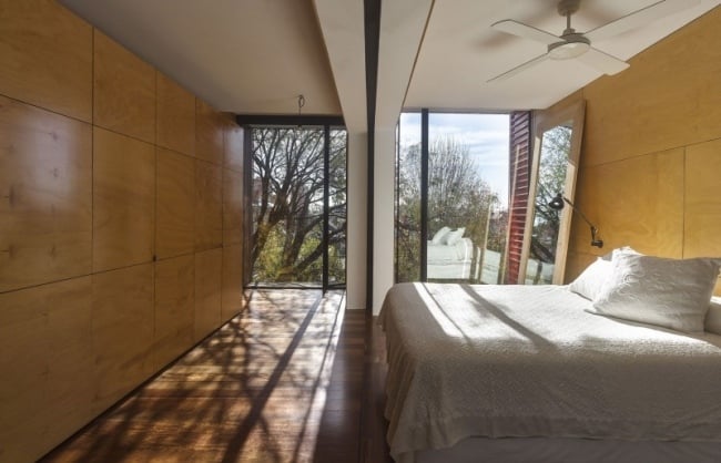 chambre-moderne panneaux muraux décoratifs bois naturel
