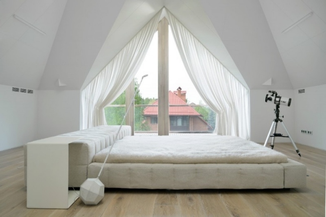 chambre-moderne style minimaliste lit king size
