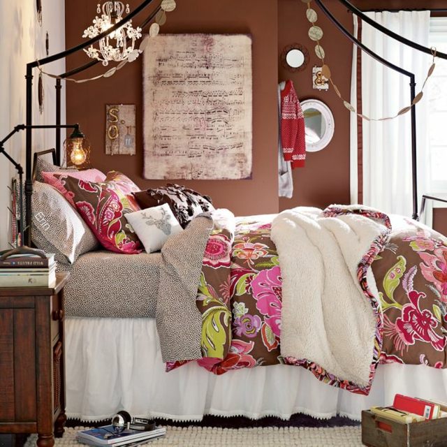 chambre-petite-fille-originale-meubles-déco-style-vintage