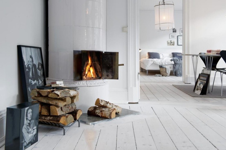 Cheminée ouverte et fermée – designs de style minimaliste Désign Rustique cheminée
