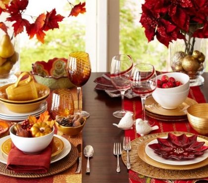 déco automne table festive couleurs chaleureuses
