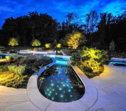 eclairage-de-jardin-piscine-haricot-plantes-revetement-sol