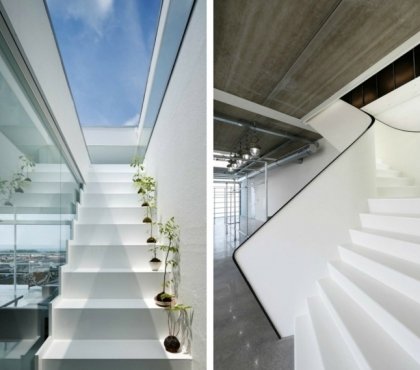 escalier-design-minimaliste-droit-blanc-rampe-forme-organique