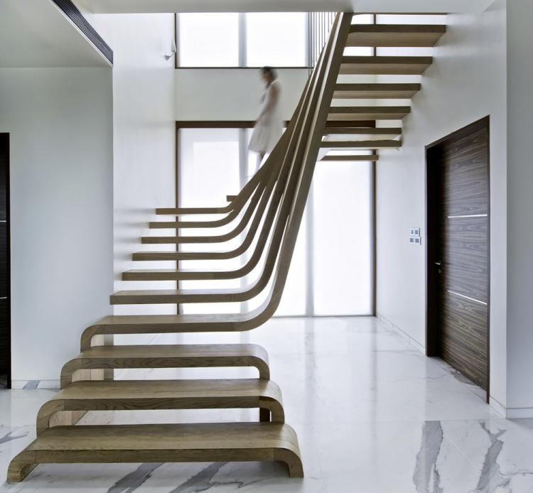 Escalier design moderne 79 idées en bois, béton, métal, verre Escalier Contemporain inspiration