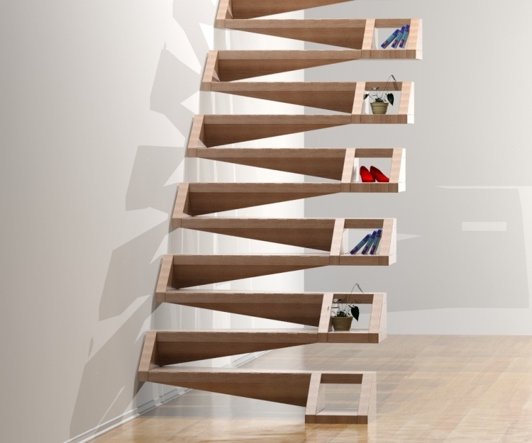 Escalier suspendu de design moderne en 55 exemples supers Escalier Contemporain inspiration
