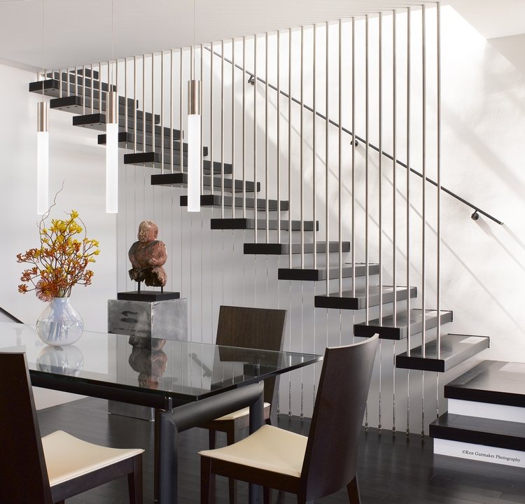 Escalier suspendu de design moderne en 55 exemples supers Escalier Contemporain inspiration