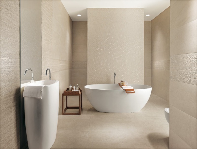 Faïence salle de bains – 88 des plus beaux carrelages design Carrelage de bains Créatif salle